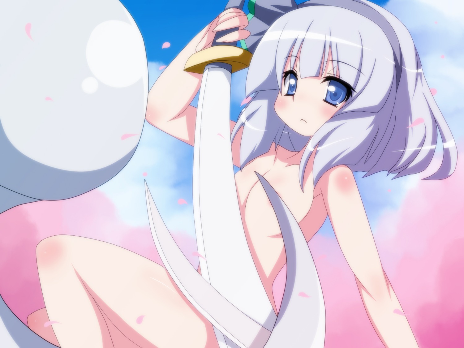 Kakeru Touhou Konpaku Youmu Myon Areola Naked Wallpaper 75518 Yande Re